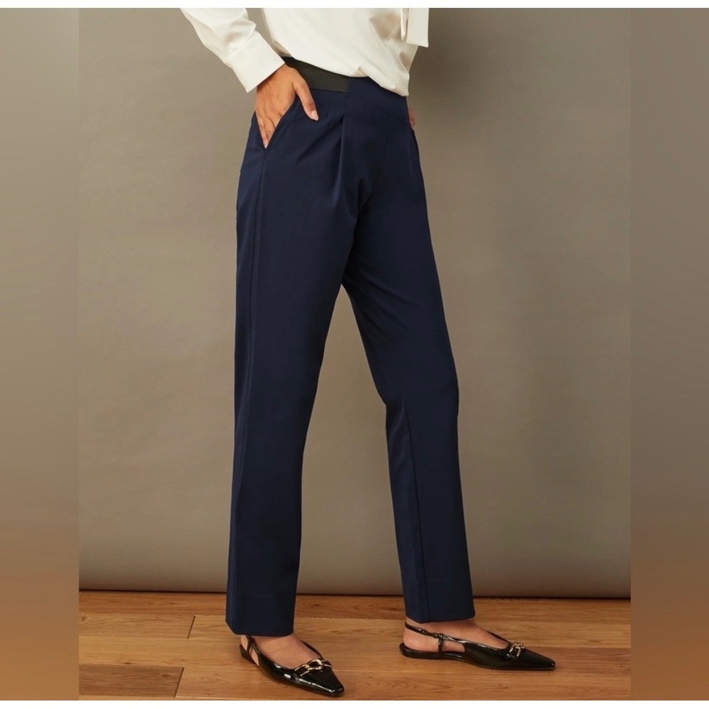 ADAY The Turn It Up Cropped Pants in Navy Blue, Women's size small - Picture 2 of 12
